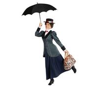 Morph Costume Nounou Anglaise, Déguisement Classique Femme, Soirées Halloween Thèmes, M