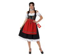 Morph Costume Oktoberfest Femme, Robe Dirndl Bavaroise avec Tablier, Fête Déguisée Festival d'Octobre, L