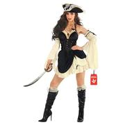 Morph Costume Pirate Femme, Robe Pirate Déguisement Halloween, Tenue Amusante Dress-Up, M