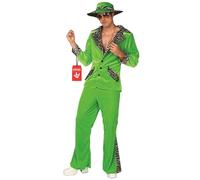 Morph Deguisement Annee 80 Homme, Déguisement Pimp Vert, Deguisement Pimp, Costume Gangster, Déguisement Année 80 Homme, Costume Halloween Adulte, Carnaval L