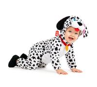 Morph Deguisement Dalmatien Enfant, Costume Chien Halloween, 3-4 Ans