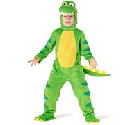 Morph Déguisement Dinosaure Enfant, Costume Dinosaure Vert, Tenue Enfant Thème Préhistorique, 4-6 Ans
