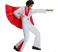 Morph Déguisement Elvis Homme, Costume Disco Années 70, Carnaval Adulte, Déguisement Homme M