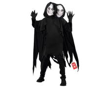 Morph Déguisement Faucheuse Enfant, Costume Halloween Deux Têtes, Tenue Effrayante Enfant, M