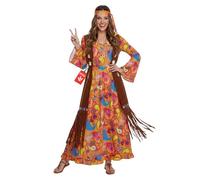 Morph Deguisement Hippie Femme, Tenue Annee 70, Déguisement Hippie Femme, Deguisement Annee 70, costume adulte carnaval, Robe Halloween Adulte L