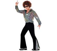 Morph Déguisement Homme Disco Années 80, Costume Carnaval Homme, Tenue Rétro Vintage, XXL