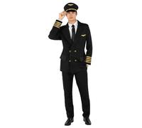 Morph Déguisement Pilote Avion Homme, Deguisement Pilote, Deguisement Aviateur, Costume De Carnaval Homme, Costume Halloween Adulte M