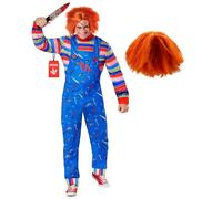 Morph Déguisement Poupée Possédée, Costume Film Horreur Adulte, Tenue Halloween Horreur Adulte, L