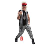 Morph Deguisement Rocker Homme,deguisement Rock N Roll, Déguisement Rock, Déguisement Punk, Costume Homme Annee 80, Heavy Metal, Costume Halloween Adulte, Carnaval XL