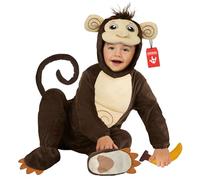 Morph Déguisement Singe Enfant, Costume Animal Bébé, Déguisement Animaux Enfant, Idéal Carnaval, 1-2 Ans