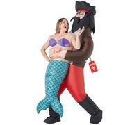 Morph Déguisement Sirène Adulte, Costume Pirate, Robe Femme, Carnaval Taille Unique