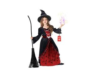 Morph Deguisement Sorciere Enfant, Costume Sorciere Halloween, 10-12 Ans