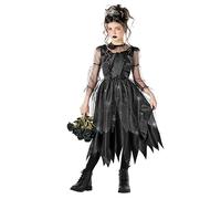 Morph Déguisement Sorcière Enfant, Robe Noire Halloween, Costume Fille Sorcière, Déguisement Enfant, L