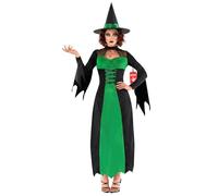 Morph Deguisement Sorciere Femme, Costume Halloween Adulte, S