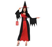 Morph Deguisement Sorciere Femme, Costume Halloween Femme, M