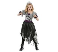 Morph Déguisement Zombie Fille, Costume Écolière Halloween, Tenue Effrayante Enfant, XL