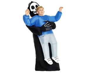 Morph Faucheuse Enfant Costume Gonflable, Deguisement Gonflable Enfant | Costume gonflable pour enfants, avec ventilateur intégré pour un port facile et léger, parfait pour Halloween