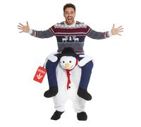 Morph l' Habit Carnaval d'halloween Costume Porter sur Les Épaules, Homme, MCPBSM, Bonhomme de Neige, Taille Unique