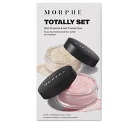Morphe Maquillage du visage Puder Totally Set Mini Brighten & Set Powder Duo Translucent + Brightening Pink 2,6 g