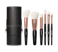Morphe Rose Away Lot de 6 pinceaux de maquillage pour les yeux et le visage avec poils synthétiques et étui inclus