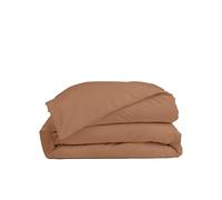 Morphea France Housse De Couette 220x240 Coton cm Terracotta 100% Coton Peigné Longues Fibres Housse De Couette Blanche - Lavable en Machine Doux & Ultra-Respirant pour des Nuits Confortables