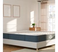 MORPHEA FRANCE - Matelas Hybride Jade 140x200cm - Épaisseur 26cm - Soutien Ferme pour Mal de Dos - Accueil Tonique - Mémoire de Forme + Ressorts Ensachés - 7 Zones de Confort -Ergonomique et Respirant