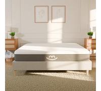 Morphea France Matelas Latex et Mousse 120x190cm | 25cm Épaisseur | Gel Mousse à Mémoire Forme et Latex 100% Naturel et 5 Couches de mousses Gaia | 2 Faces de couchages | Soutien : mi-Ferme
