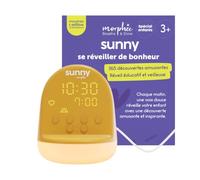 Réveil enfant - MORPHÉE - SUNNY - 365 découvertes audio - Veilleuse éducatif - Jaune
