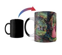 Morphing tasses Disney - Sleeping Beauty - Dancing in the Forest - Thomas Kinkade - une tasse en cramique sensible la chaleur de 11 oz en coul