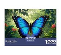 Morpho papillon1000 Pièces PuzzleAnimaux pour Adultes Moderne Jeu Difficile EtStimulant Créativité Et CommeCadeau38x26cm/1000pcs