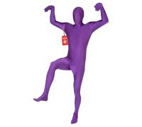 Morphsuit Déguisement Original | Combinaison Seconde Peau, Cagoule, Gants & Chaussettes, Coloris Bleu Uni, Fermeture Éclair, Parfait pour Halloween