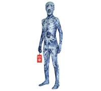 Morphsuits Deguisement Monstre Enfant, Costume Halloween Enfant | Combinaison Intégrale Bleue à Capuche, Fermeture Éclair, Parfait pour Halloween, Idéal pour le Cosplay