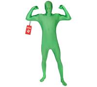 Morphsuits-Déguisement original-XXLarge-Vert | Combinaison Seconde Peau Verte une Pièce, Fermeture Éclair, Parfait pour Halloween, Idéal pour le Cosplay