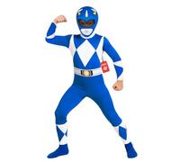 Morphsuits Déguisement Power Rangers Enfant Bleu, Costume Halloween Super-héros