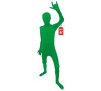 Morphsuits - Enfants Vert Pour Hauteur 135-152 Cm - Taille L | Combinaison Intégrale Noire à Cagoule, Silhouette Uniforme, Fermeture Éclair, Parfait pour Halloween