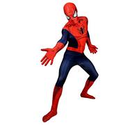 Morphsuits Licence Officielle Deguisement Spiderman Adulte Homme Masque, Deluxe Costume Spiderman Adulte Marvel, Costume Superhero Adulte Far From Home, Deguisement Carnaval Adulte Femme Homme Taille M