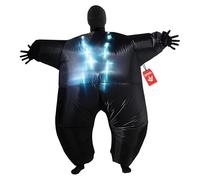 Morphsuits Mclumbk Megamorph gonflable Déguisement, lumineux, Noir, taille unique