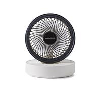 Morphy Richards Airflex 820003 Ventilateur Oscillant Portable Rechargeable USB Jusqu'à 17 Heures Pliable 3 Vitesses Panneau Tactile Inclinaison Variable Silencieux Montage Mural Chambre Bureau Maison