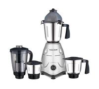 Morphy Richards Icon Superbe broyeur mélangeur de 750 W | 4 bocaux mélangeurs en acier inoxydable avec pot de centrifugeuse | Contrôle à 3 vitesses avec effet d'impulsion | Argent et noir