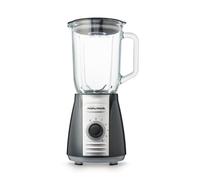 Morphy Richards Mélangeur à carafe 403010 avec lames de broyeur à glace Inspire Kitchen Confidence, verre, 600 W, 1,5 litre, gris