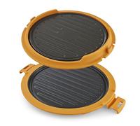 Morphy Richards MICO - 511651 - Barbecue rond, cuisson rapide et facile au micro-ondes, design compact, technologie avancée de vague de chaleur, antiadhésif, alimentation saine, fajitas, hamburgers