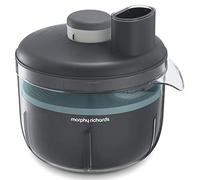 Morphy Richards Prepstar 401014 Robot de cuisine compact, sans BPA, avec bol de 4 l, capacité de 1,6 l, 6 réglages, en acier inoxydable, gris
