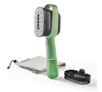 Morphy Richards Vibe Travel Défroisseur vapeur et sac de rangement, pas de planche à repasser nécessaire, fer de voyage, léger, chauffage rapide, réservoir d'eau amovible, lumières LED, brosse