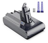 Morpilot 4600mAh Batterie pour Dyson V6 DC62 SV03 DC58 DC59 DC61 DC72 DC74 SV06 SV09 avec 2 Filtres Lavables, 21,6V