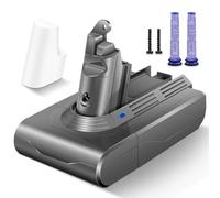 Morpilot 6500mAh Batterie pour Dyson V6 SV03, Compatible avec V6 Animal Pro Fluffy Trigger Aspirateur à Main SV09 SV05 SV06 SV07 DC62 DC59 DC61 DC58 DC72 DC74 avec 2 Filtres Lavables