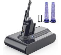 Morpilot 6500mAh Batterie pour Dyson V7 SV11 Motorhead Animal Mattress Fluffy Trigger Car+Boat Absolute Aspirateur avec 2 Filtres de Remplacement