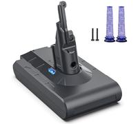 Morpilot 6500mAh Batterie pour Dyson V8 Absolute Animal Fluffy SV10 Aspirateur sans Fil avec 2 Filtres Lavables et Accessoires