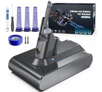 Morpilot 8000mAh Batterie pour Dyson V7 SV11 Motorhead Animal Mattress Fluffy Trigger Car+Boat Absolute Aspirateur avec 3 Prefiltres, 1 Postfiltre et 1 Tournevis