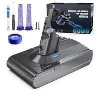 Morpilot 8000mAh Batterie pour Dyson V8 Absolute Pro Animal Motorhead Extra Fluffy Plus Slim Parquet Total Clean SV10 SV25 Aspirateur sans Fil avec 3 Filtres et 3 Vis