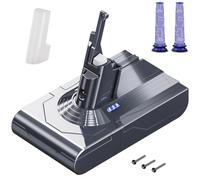 Morpilot 8000mAh Batterie pour Dyson V8 SV10, Compatible avec Dyson SV25 Absolute Animal Motorhead Fluffy Parquet Cordless Vacuum avec 2PCS Filtres Lavables, 21.6V